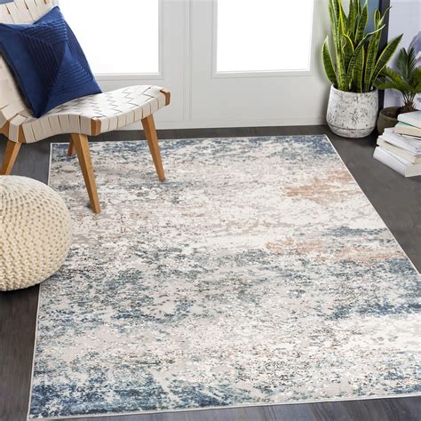 Art&Tuft Washable Rug, Anti-Slip Backing Abstract Area Rug 5x7, Stain ...