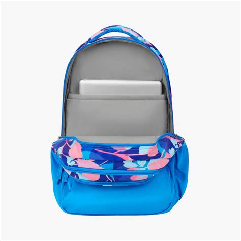Genie Moonflower 36L Laptop Backpack With Raincover - Blue (19") — Mango