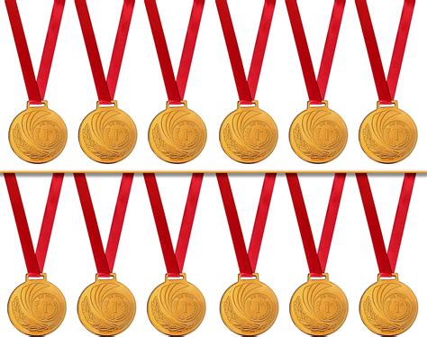 Keadic 15 Pieces Gold Silver Bronze Award Medals - Olympic Style Metal ...