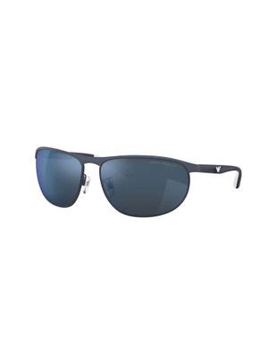 Buy EMPORIO ARMANI Men UV Protected Blue Lens Pillow Sunglasses ...