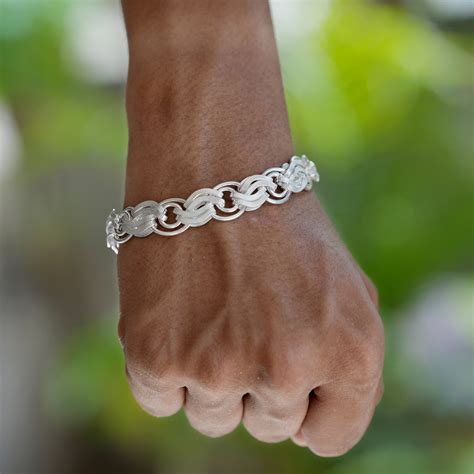 Buy Cuban Link Bracelet, Sterling Silver Curb Bracelet, 8inch Solid ...