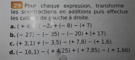 Aider moi svp clous demain merciii Exercices n°29 p25. Pour chaque ...
