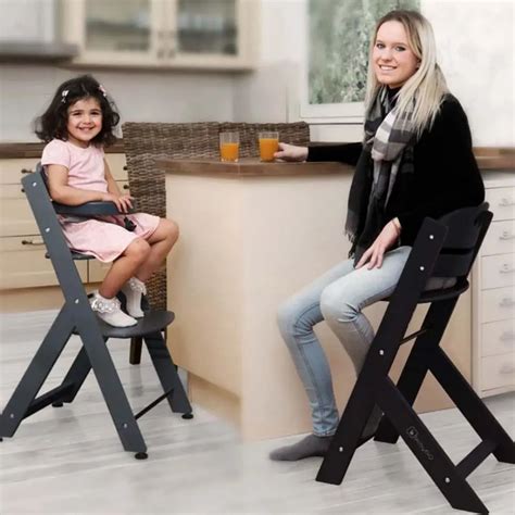 babyGO Family Wooden High Chair (White) – ibaby