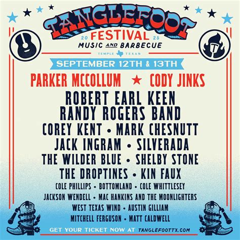Parker McCollum & Cody Jinks To Headline Inaugural Tanglefoot Music ...