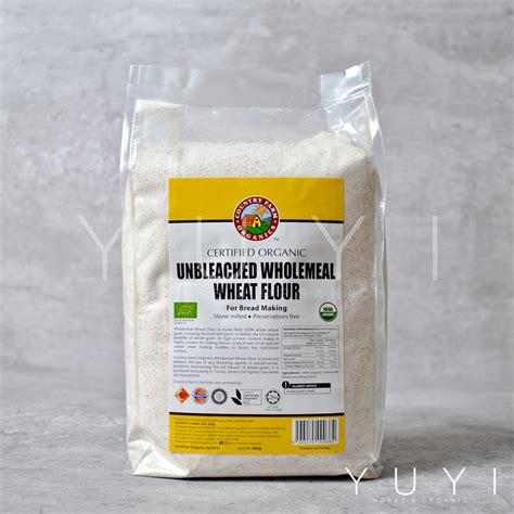 【Country Farm】Wholemeal Wheat Flour (Unbleached) - 900g | Shopee Malaysia
