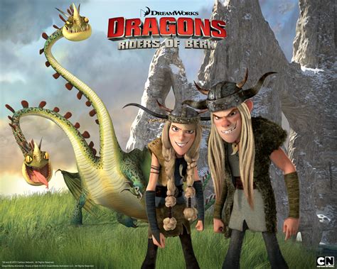 Ruffnut, Tuffnut, Barf and Belch How to Train Your Dragon Riders of ...