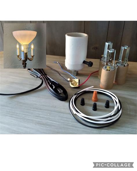 Vintage 3-arm Floor Lamp Rewiring Kit: Mogul Socket DIY Repair - Etsy