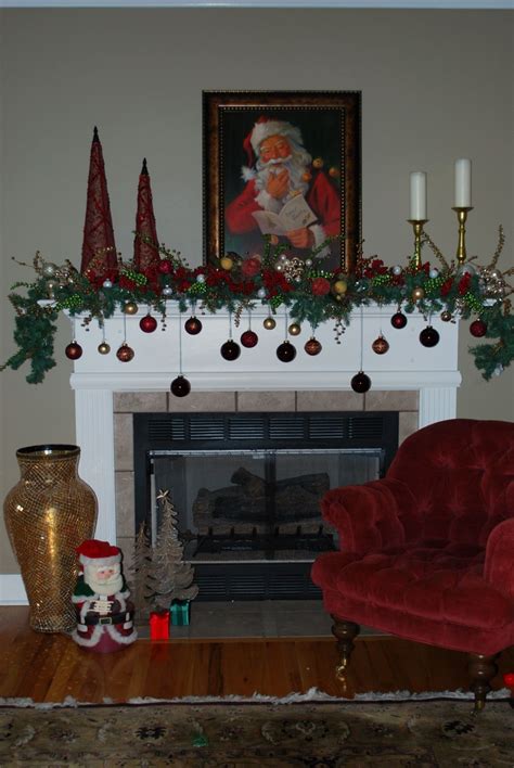 Our Christmas Mantle | Christmas mantel decorations, Christmas mantle ...