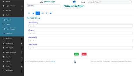 Hospital Management System Software - Application Screenshots