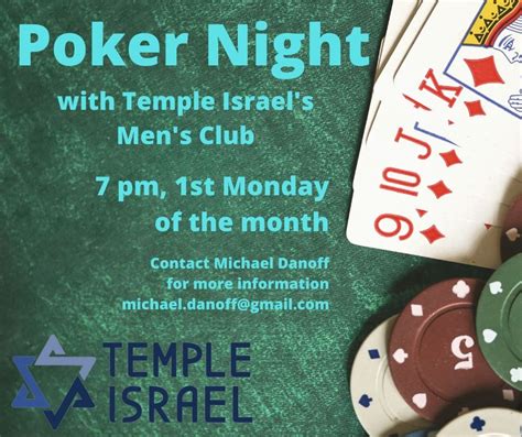 Poker Night with TI Mens Club, Temple Israel Orlando, Winter Springs, 6 ...