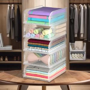 HOMESTIC Multipurpose Cloth Organizer for Wardrobe & Almirah Storage ...