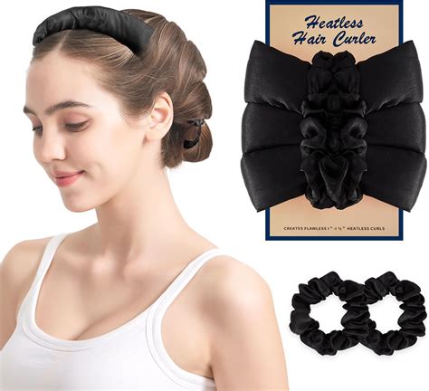 Amazon.com : Olaemuo Satin Heatless Hair Curler Set - Overnight ...