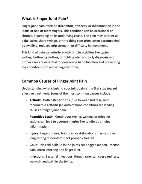 PPT - How to relieve finger joint pain PowerPoint Presentation, free ...