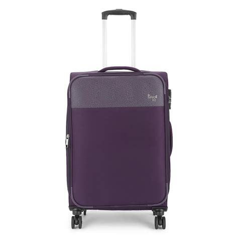Baggit Sienna Large 75cm Check-in Purple Ultra Lightweight Luggage ...