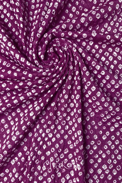 Shop Chakor's Handcrafted Magenta Bandhani Mul Cotton Dupatta For Women ...