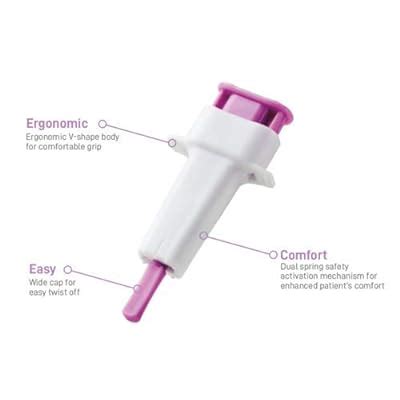 Buy MediVena ONE-CARE PRO Safety Lancets, Top Push Button Activated ...