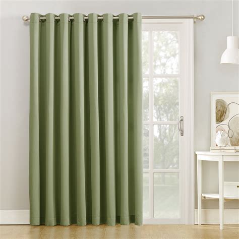 Buy Sun Zero Barrow Energy Efficient Grommet Sliding Patio Door Curtain ...