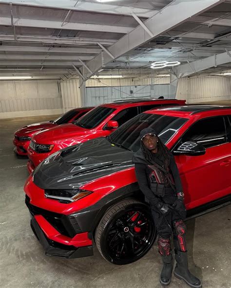 Drip | Kai Cenat flexes his all-red car collection including a Dodge ...