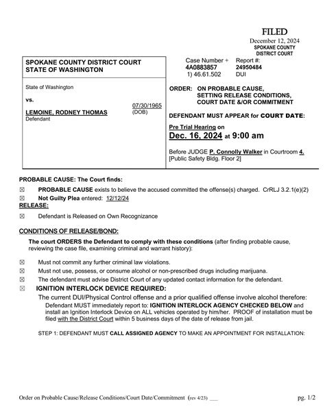 Spokane County Court Viewer