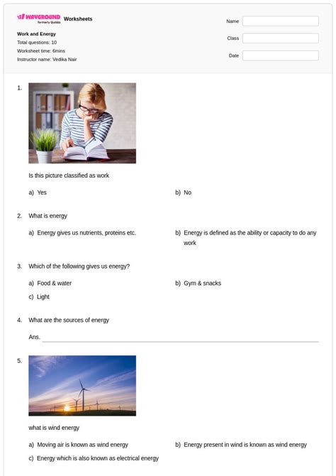 50+ Work and Energy worksheets on Wayground | Free & Printable