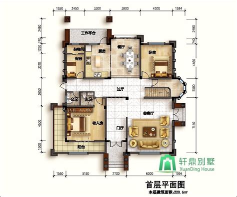 150平米左右欧式三层乡村别墅设计图，客厅中空_三层别墅设计图_图纸之家
