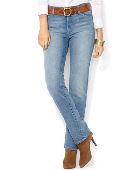 Ralph Lauren Lauren Jeans Co. Classic Straight-Leg Jeans in Blue | Lyst