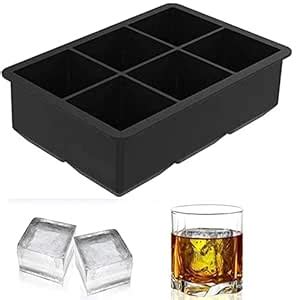Buy Alexvyan 1 Pcs 6 Square Cavity Pop Up Ice Cube Tray with Lid for ...