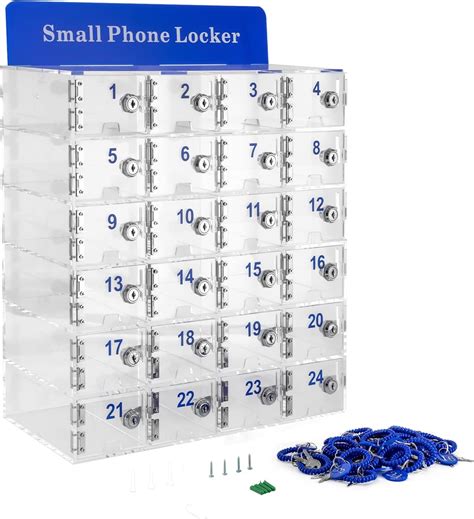 Amazon.com : WANLECY Cell Phone Lockers, Acrylic Cell Phone Lock Box ...