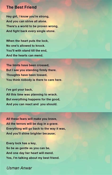 Best Friend Poems For Her That Make You Cry