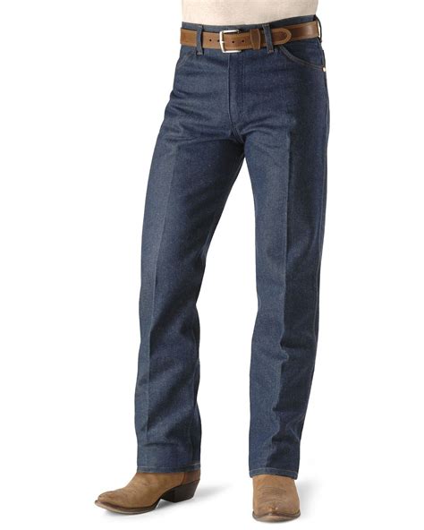 Wrangler Men's 13MWZ Dark Wash High-Rise Rigid Cowboy Cut Straight ...
