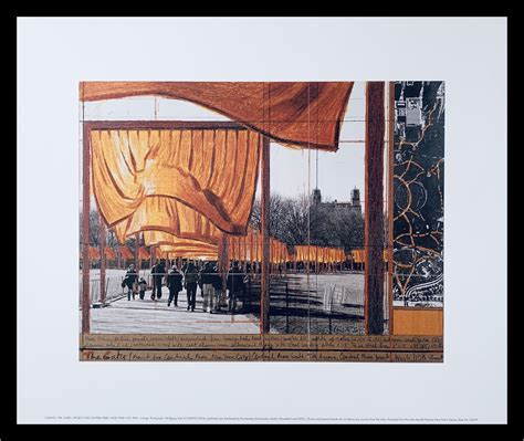 Christo The Gates Poster Art Print Framed