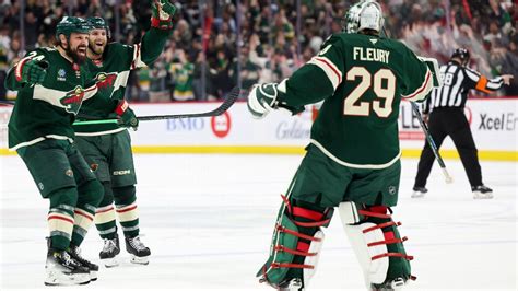 Wild seal playoff berth in Marc-Andre Fleury's likely finale - ESPN