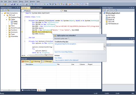 Vb.net SQL Server Sample Project 的图像结果