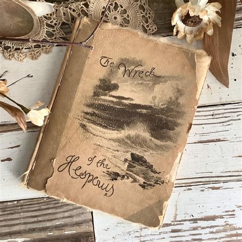 Antique 1889 the Wreck of the Hesperus Book Henry Wadsworth Longfellow ...
