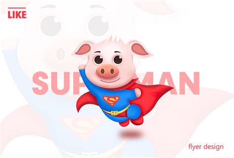 超人猪宝宝|平面|IP形象|FLY_ER - 原创作品 - 站酷 (ZCOOL)