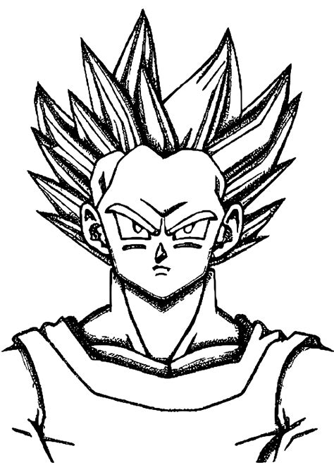 Dragonball Z Coloring Page · Creative Fabrica