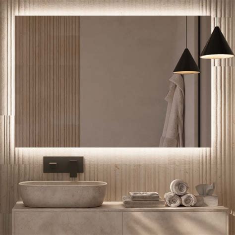 LEDIMEX - Espejo Retroiluminado Baño 100x80cm | Espejo Rectangular con ...