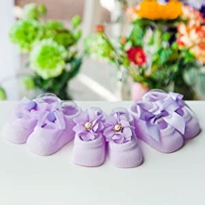 Buy SYGA Baby Girl's Anti Slip Cotton Regular Socks (Babybowsocks_Beige ...