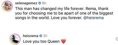 ''Cet homme a changé ma vie pour toujours'' - La chanteuse Selena Gomez encense Rema