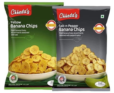 Chheda's - Salt N Pepper (350 Gm) and Yellow Banana Chips (350 Gm ...