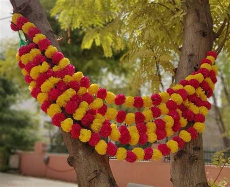 Indian Decoration Artificial Flower Strings Toran Flower - Etsy India