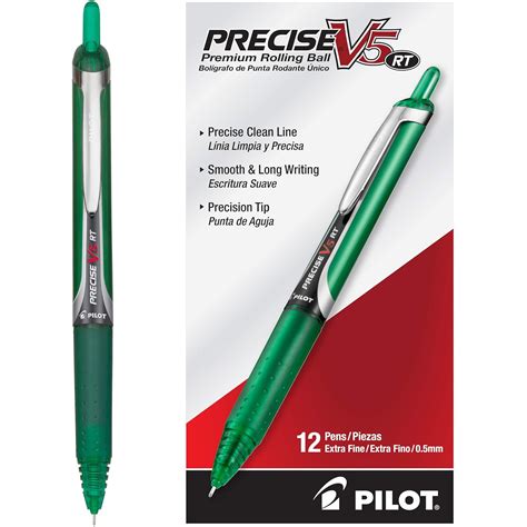 PILOT Precise V5 RT Refillable & Retractable Liquid Ink Rolling Ball ...