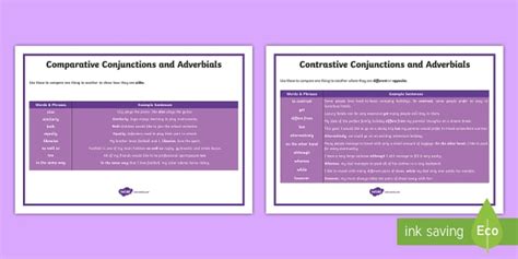 Compare and Contrast Word Mat | Comparison Words | Twinkl