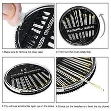 Prokart Assorted Hand Stitching Sewing Needles 25 Pieces in 1 Set Steel ...