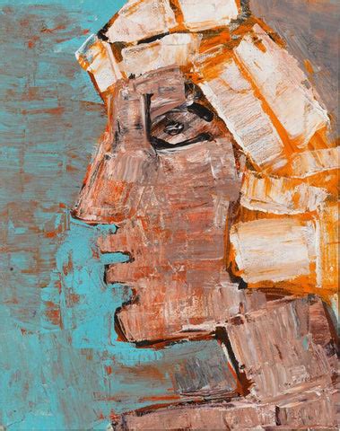 Young Boy - Maqbool Fida Husain - Portrait Painting - Life Size Posters ...