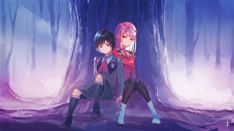 shijohane darling in the franxx hiro (darling in the franxx) zero two (darling in the franxx ...