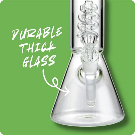 Bud Spiral Percolator Bong 30cm - Glass Bongs Australia