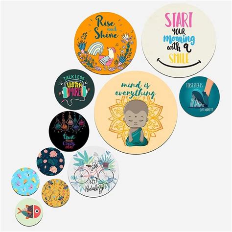 Proxoto Happy- Messy- Caring Family Quotes Wall decoration art pieces ...