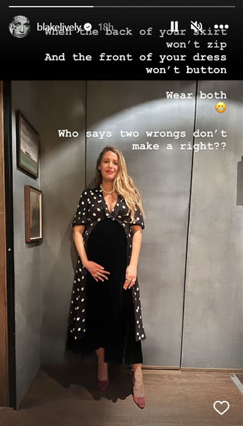 Pregnant Blake Lively shares hack for wardrobe malfunction