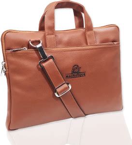 Flipkart.com | magnifique Tan Unisex Laptop Messenger Bag for Men and ...